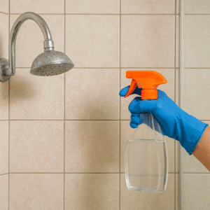 Kalkflecken entfernen in der Dusche mit Hausmitteln